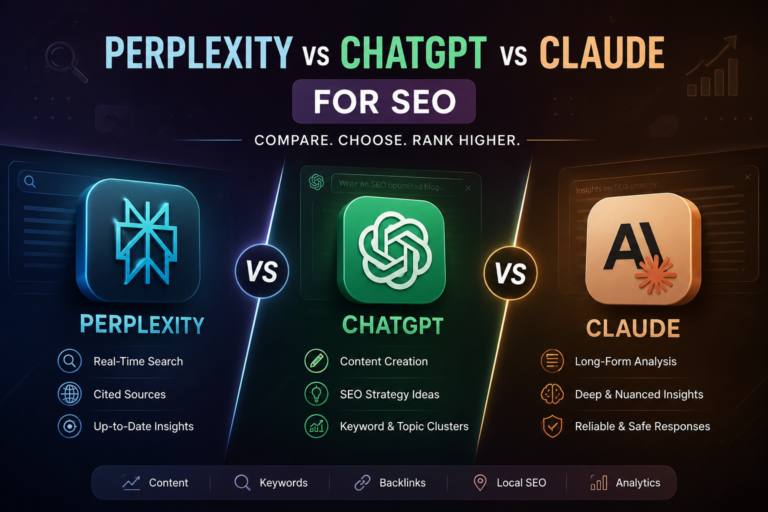 perplexity vs chatgpt vs claude for seo