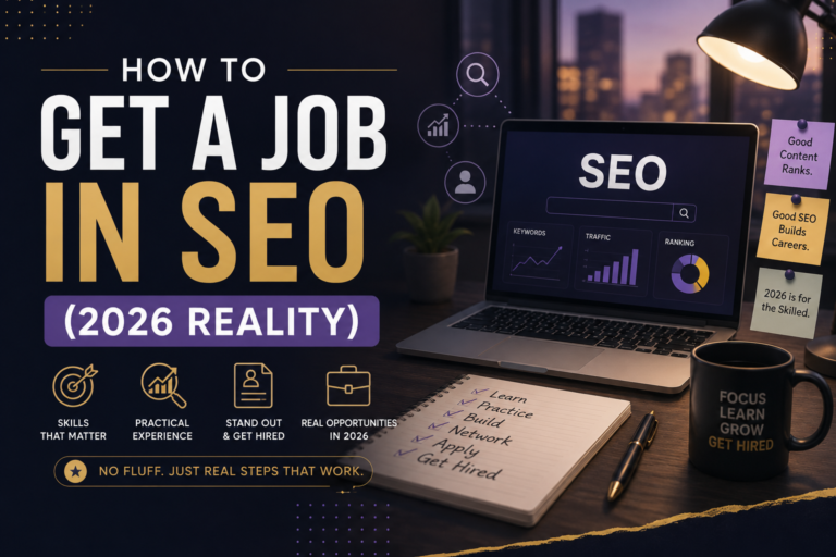 how to get a job in seo