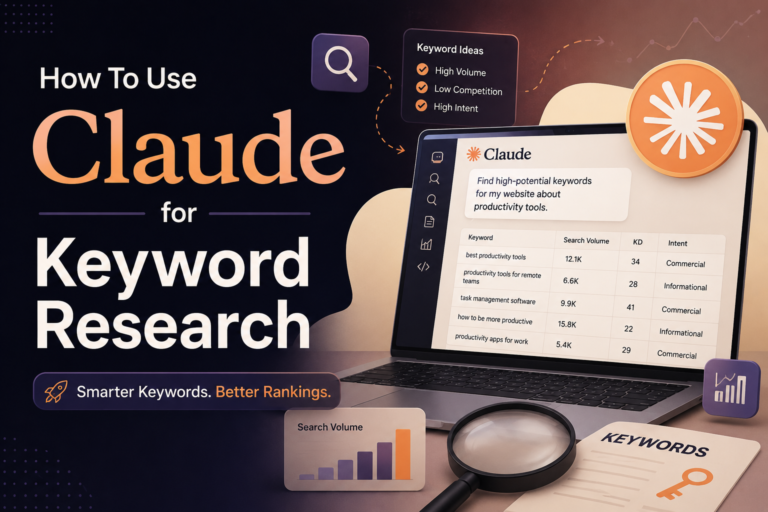 how to use claude for keyword research